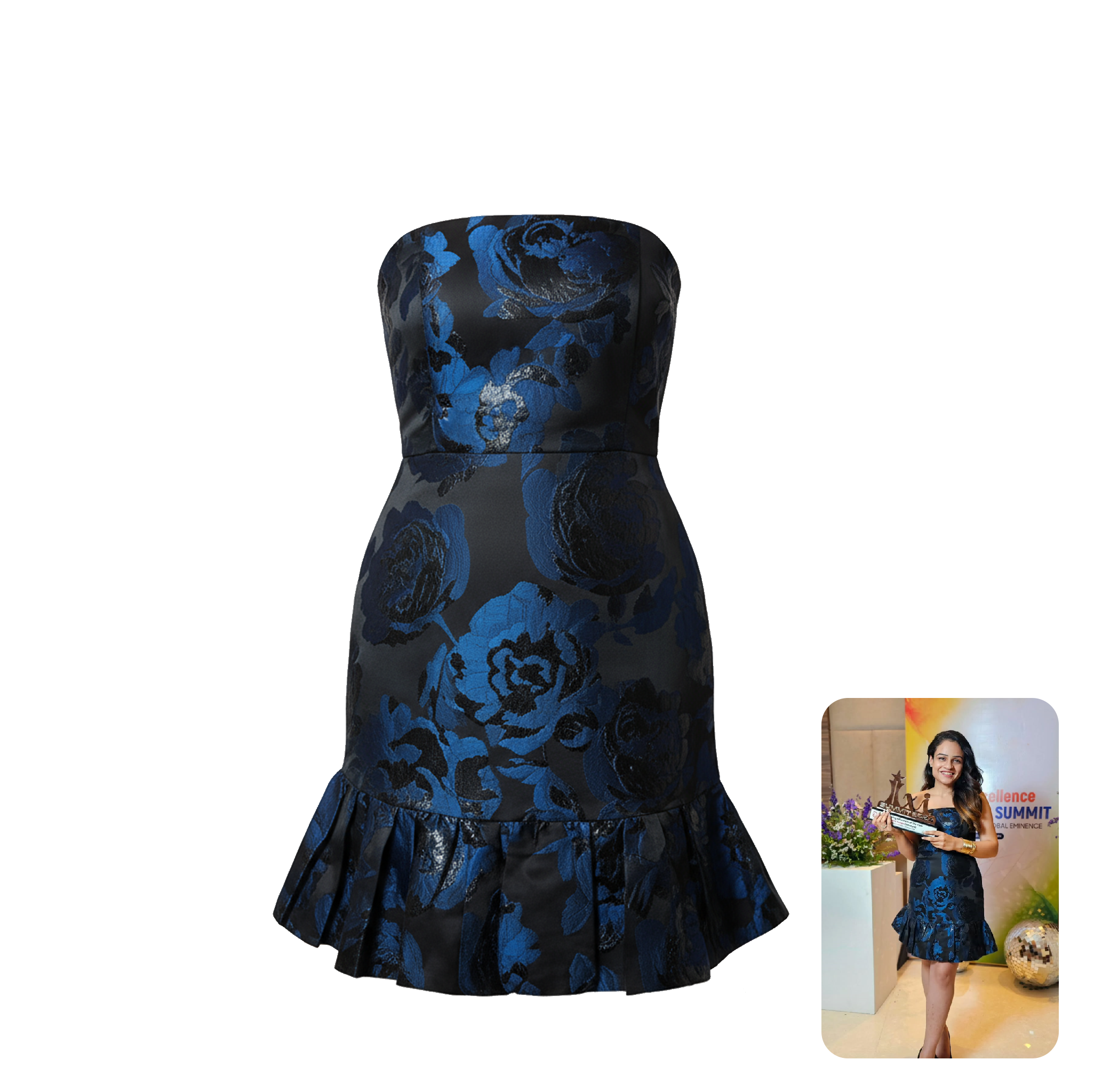 Midnight Blue Tube Dress