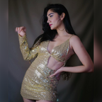 How When Wear Golden Sequin Cut-out Mini Dress
