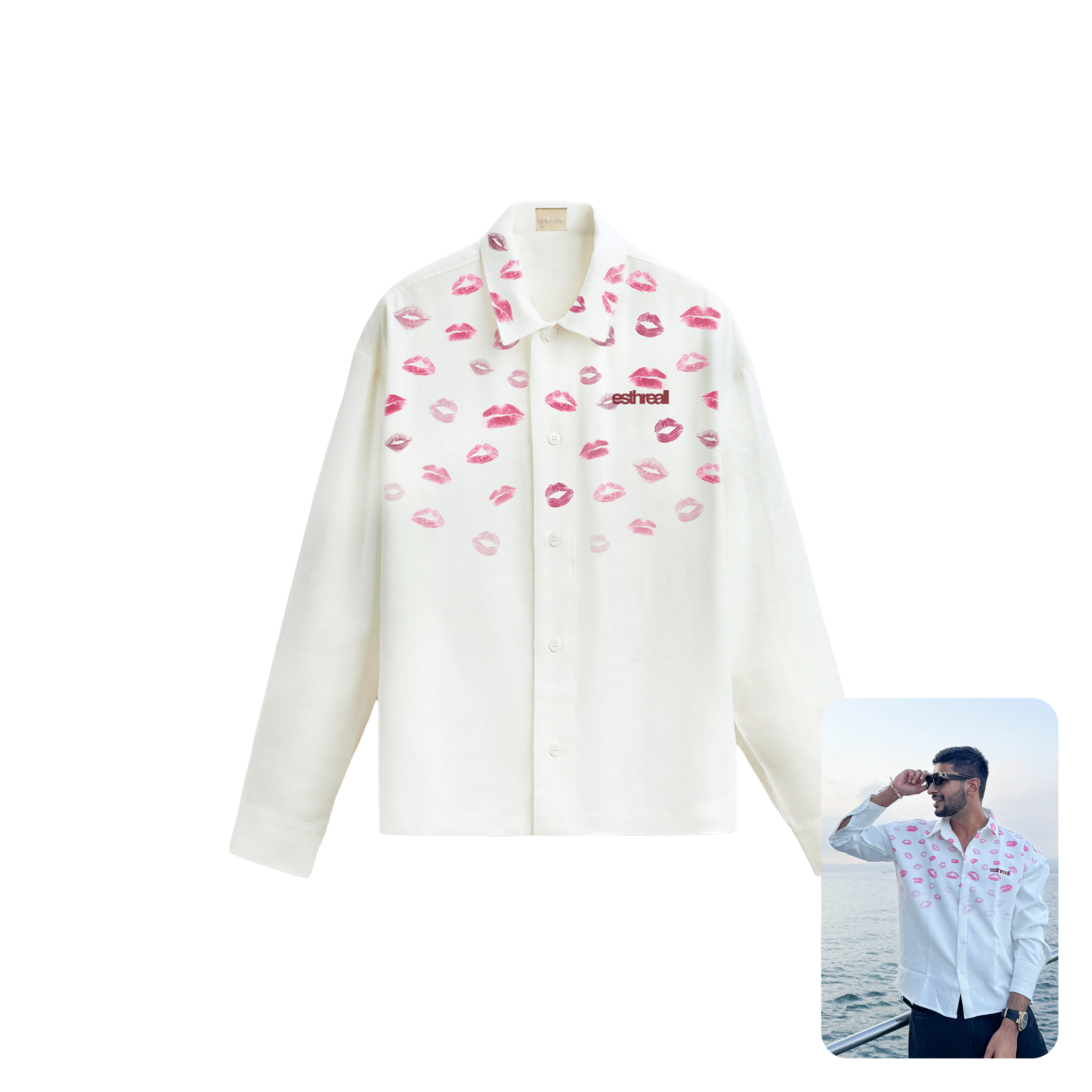 Esthreall Kissed White Shirt