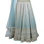 Cedar and Pine Queen's Blue Lehenga
