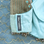 Cedar and Pine Queen's Blue Lehenga