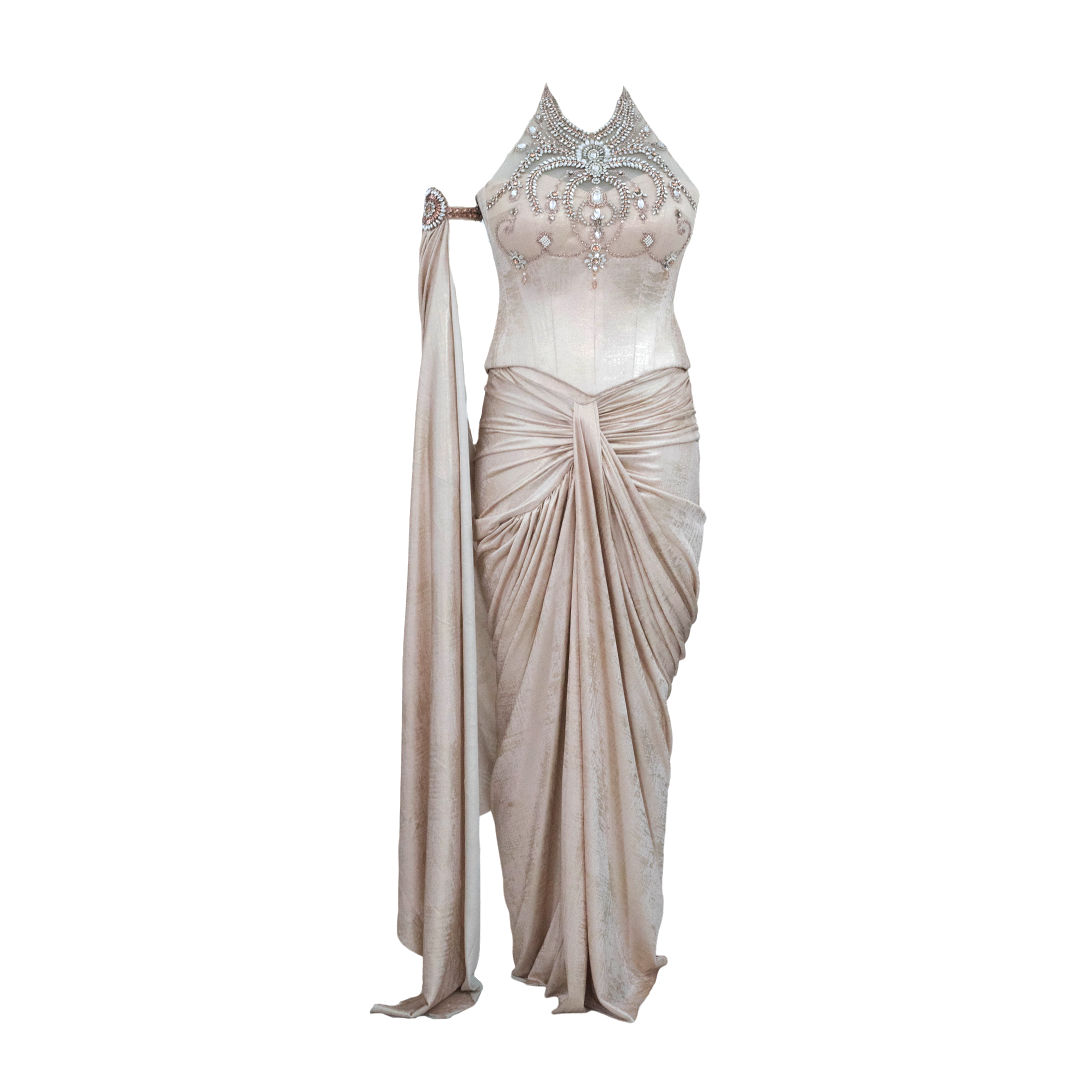 Tarun Tahiliani Draped Concept Saree & Corset