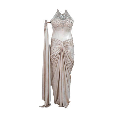 Tarun Tahiliani Draped Concept Saree & Corset