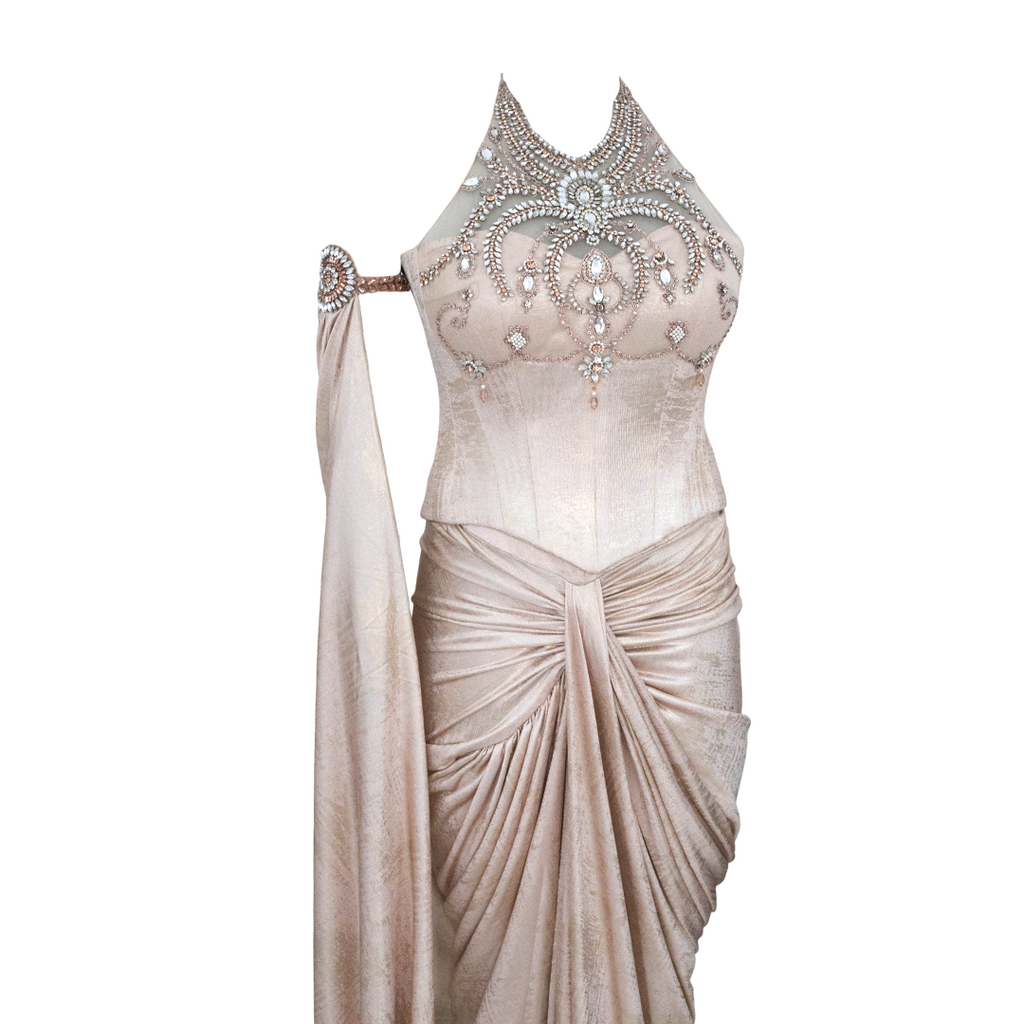 Tarun Tahiliani Draped Concept Saree & Corset