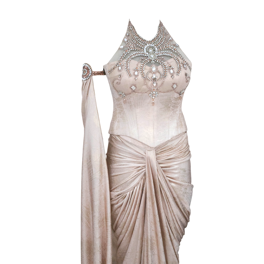 Tarun Tahiliani Draped Concept Saree & Corset