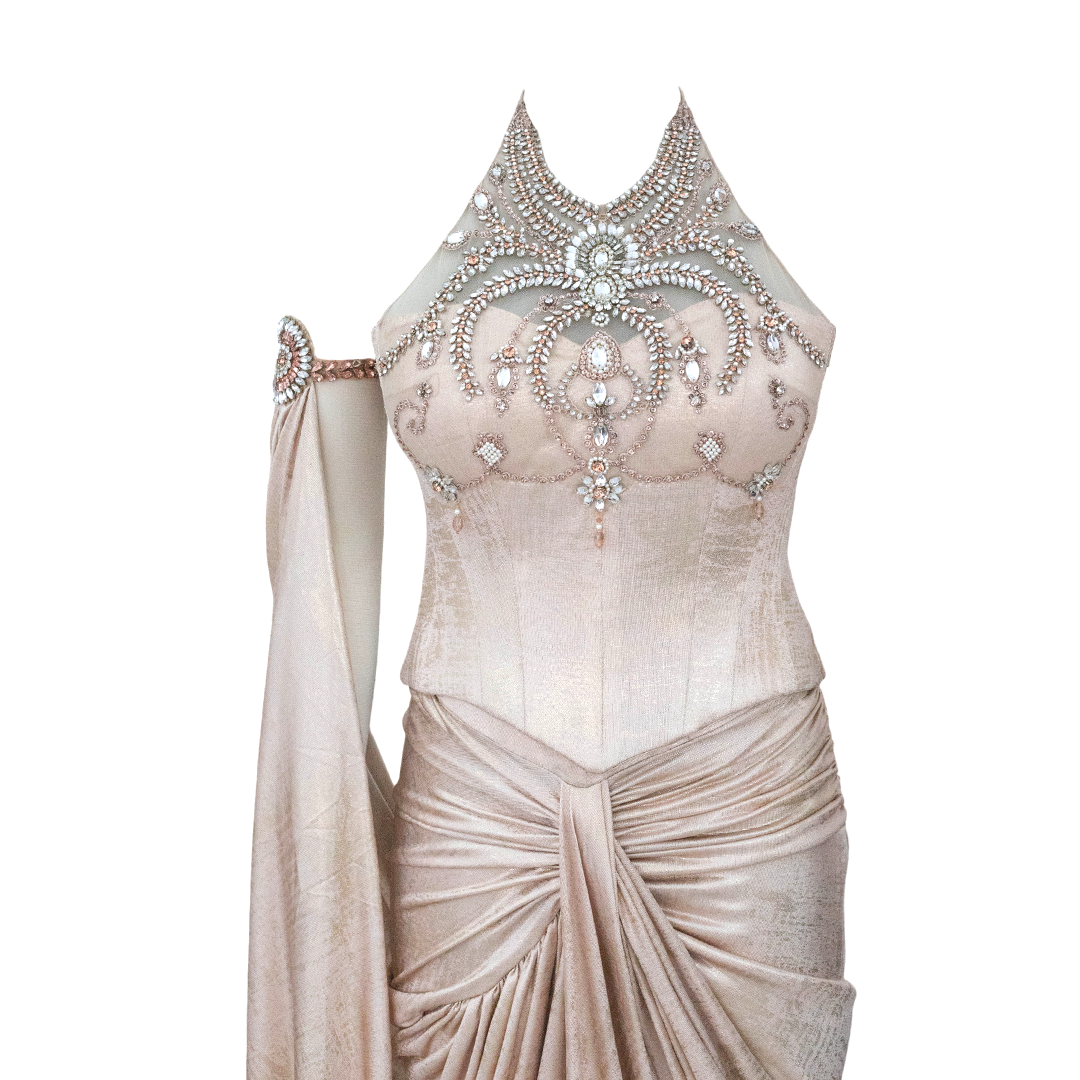 Tarun Tahiliani Draped Concept Saree & Corset