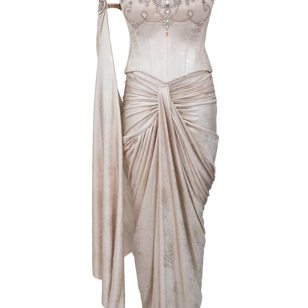 Tarun Tahiliani Draped Concept Saree & Corset