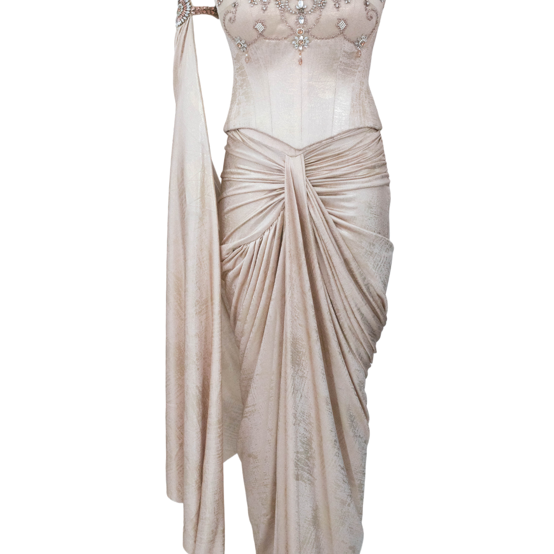 Tarun Tahiliani Draped Concept Saree & Corset