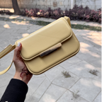Mango Gold-Detail Flap Crossbody Bag