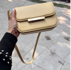 Mango Gold-Detail Flap Crossbody Bag