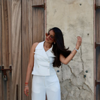 Design by Ranu Ivory Waistcoat & Pant Co-Ord Set
