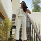 Design by Ranu Ivory Waistcoat & Pant Co-Ord Set