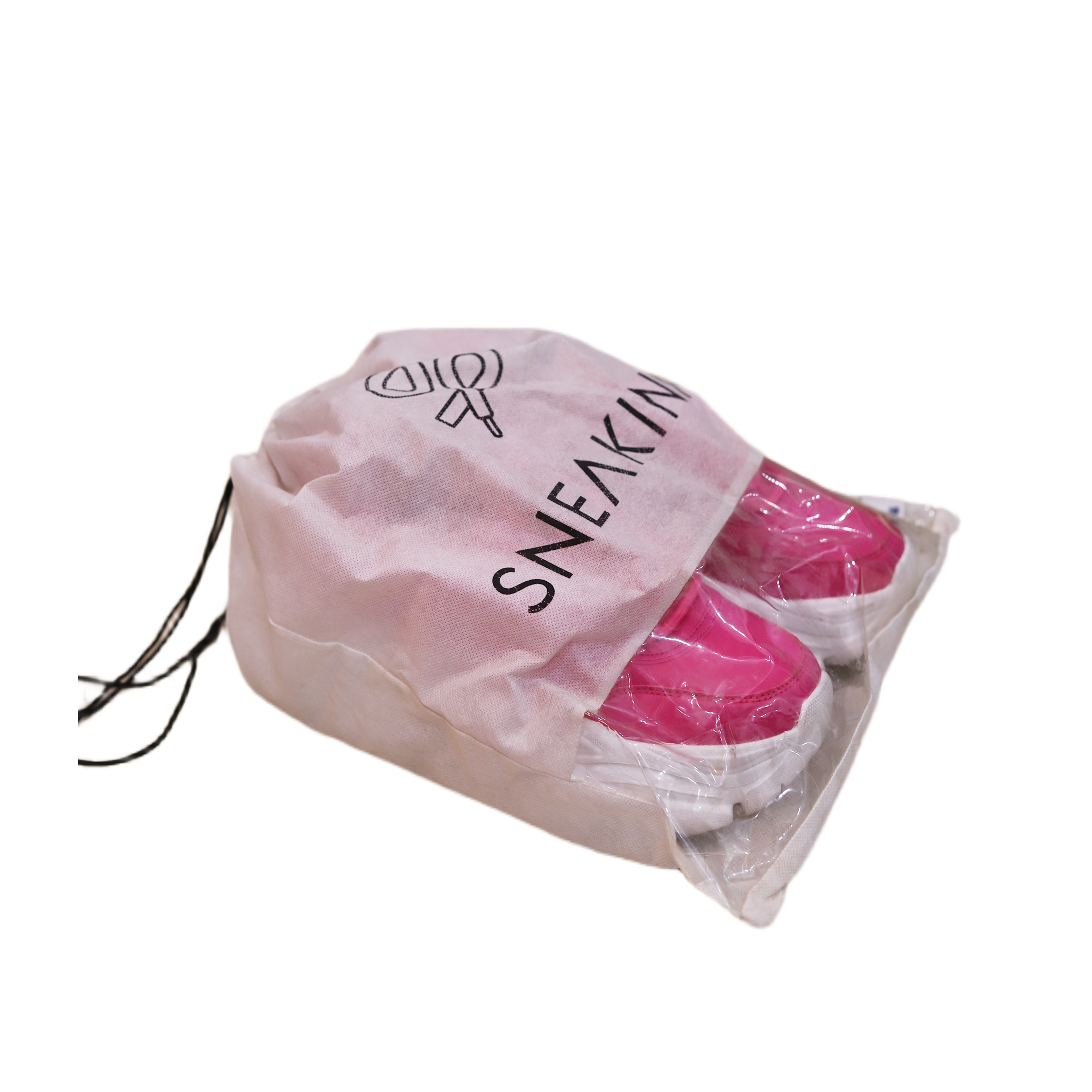 Hamster London Mousehole Hot Pink Party Sneakers