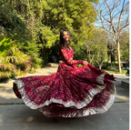 Aachho Ethnic Motifs Printed Lehenga With Dupatta