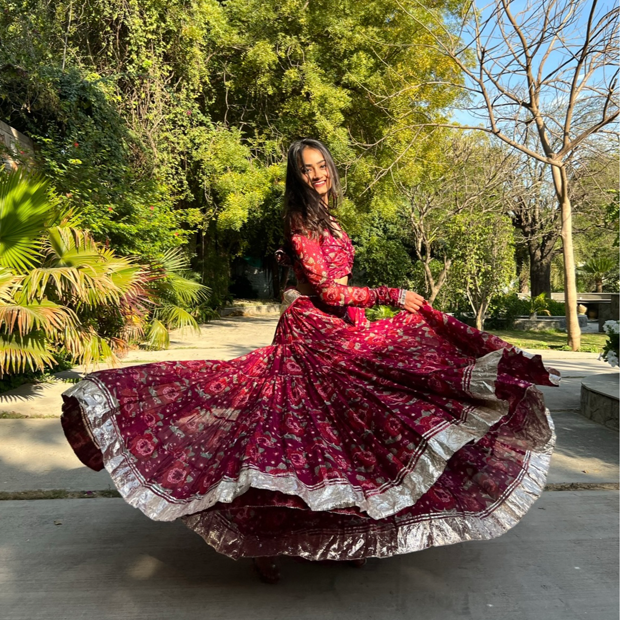 Aachho Ethnic Motifs Printed Lehenga With Dupatta