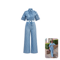 Mulmul Imelda Denim Light Blue Co-ord Set