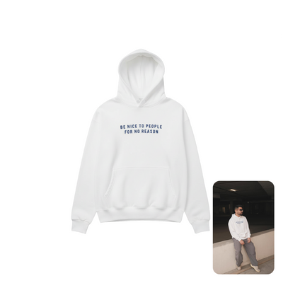 Griffel White Graphic Hoodie