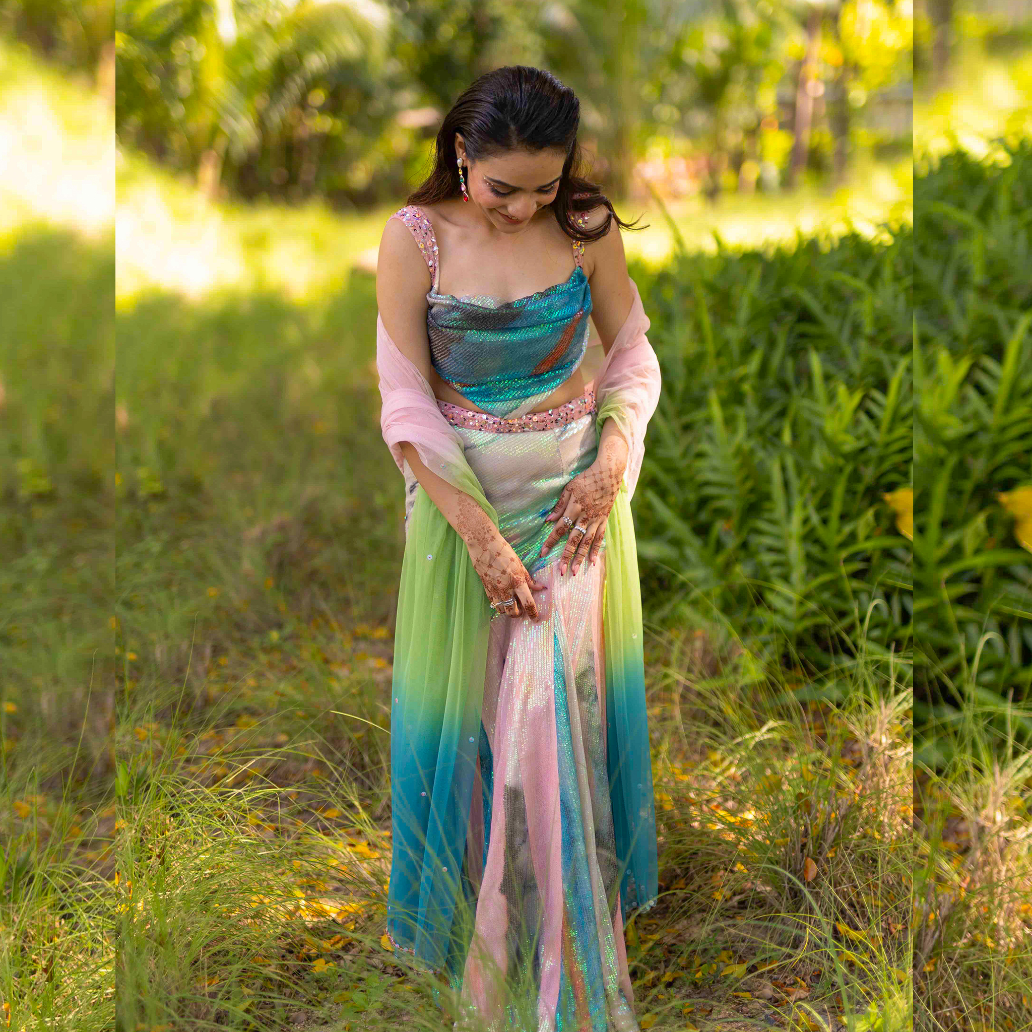 Aisha Rao Empyrea Sequin Set