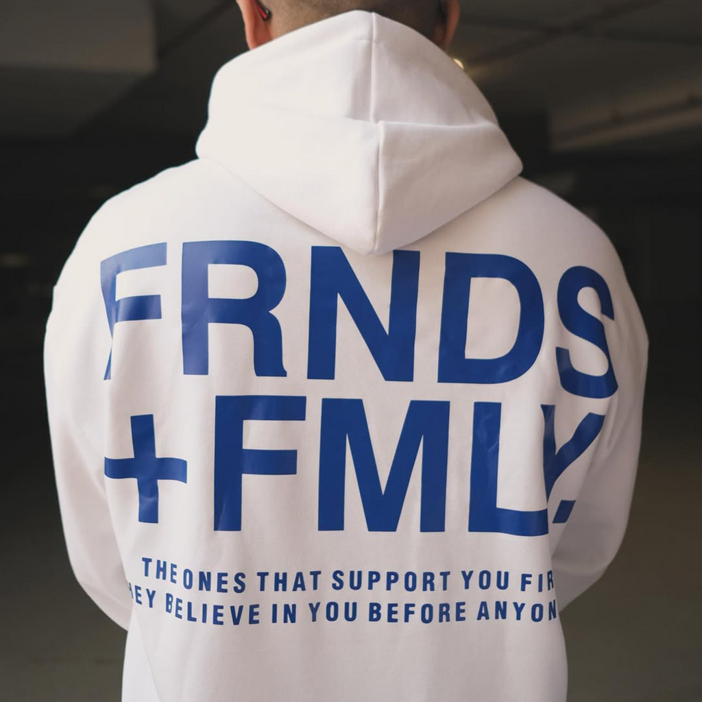 Griffel White Graphic Hoodie