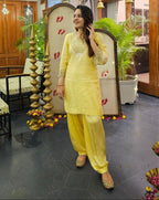 Sheetal Batra Ashira Lemon Yellow Kurta With Salwar