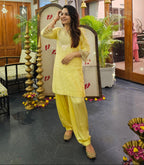 Sheetal Batra Ashira Lemon Yellow Kurta With Salwar