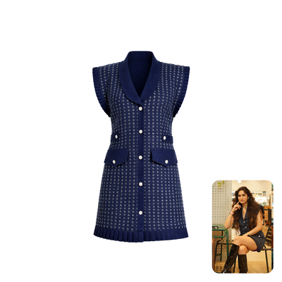 Afwah Serafina Character Denim Dress