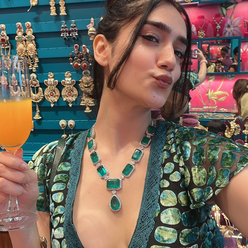 The Plunge Neck Velvet Mini Dress