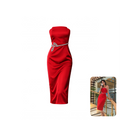 Attic Salt Slay Midi Red Dress