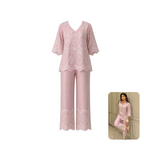 Inching India Pink Delight Embroidered Co-ord Set