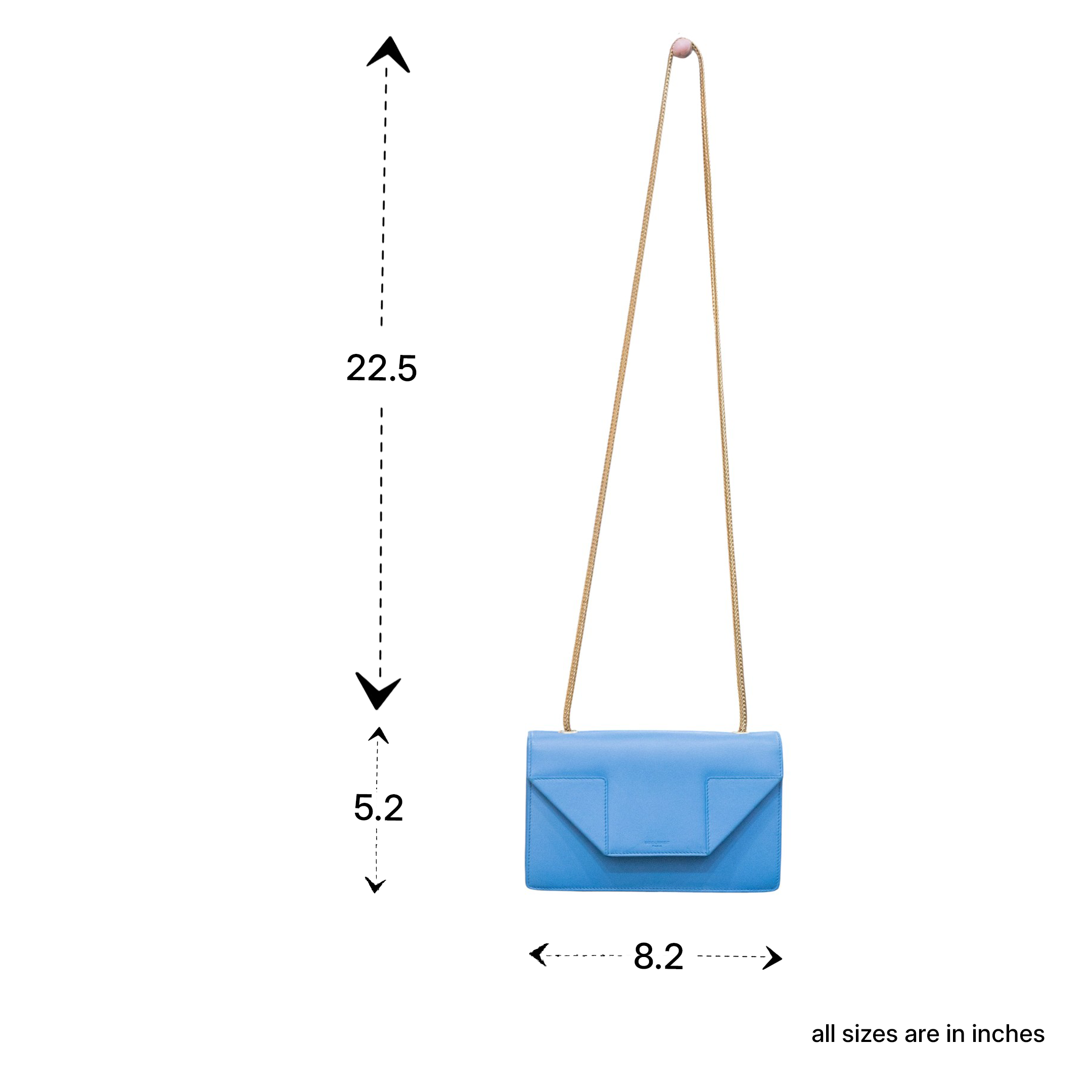 Yves Saint Laurent Betty Blue MIni Leather Crossbody Bag YSL