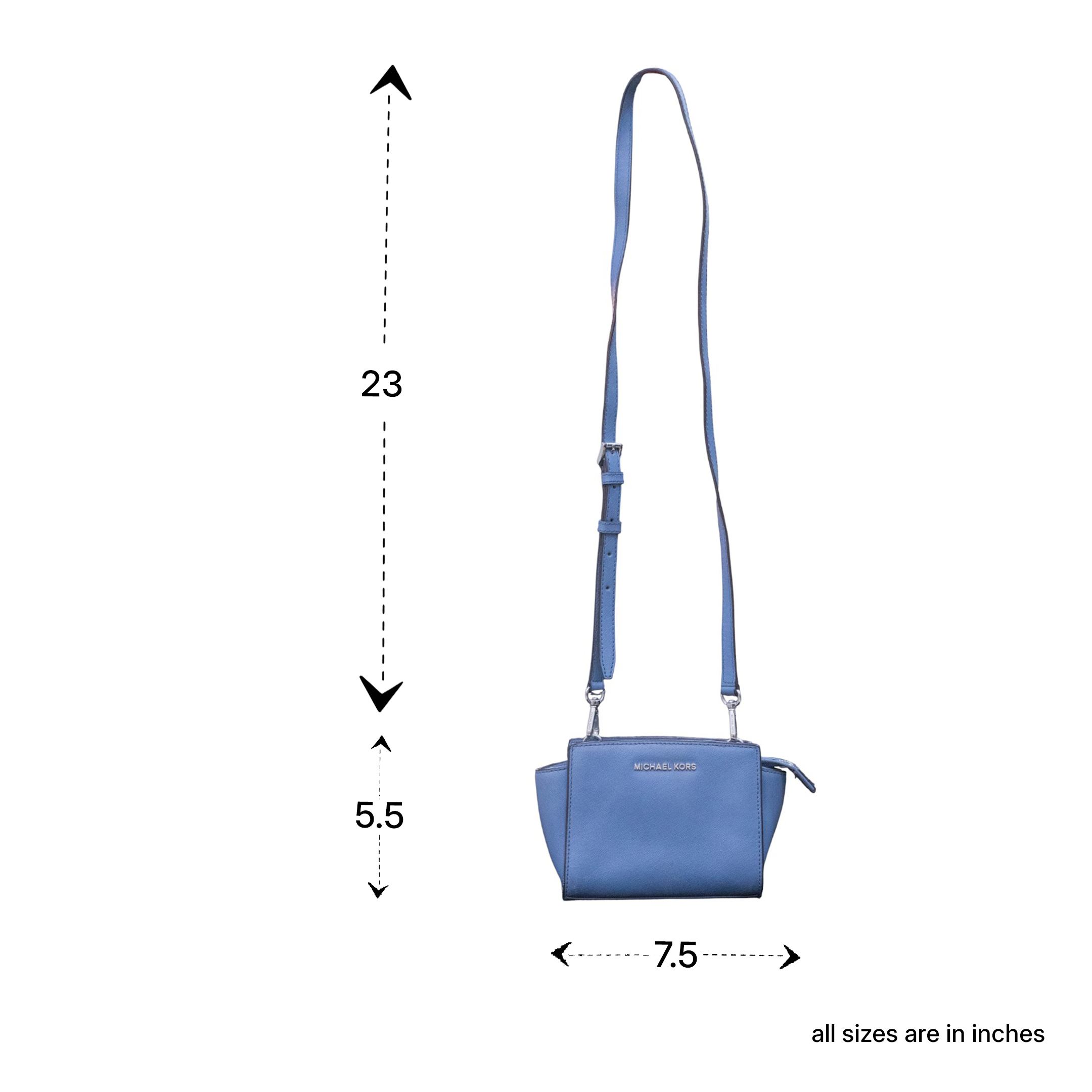 Michael Kors Selma Mini Saffiano Leather Crossbody Bag