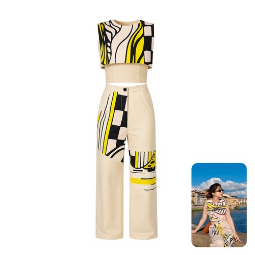 Pocketful of Cherrie Eterna Amore Block Coord Set