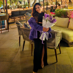 H&M Divided Purple Faux Fur Coat