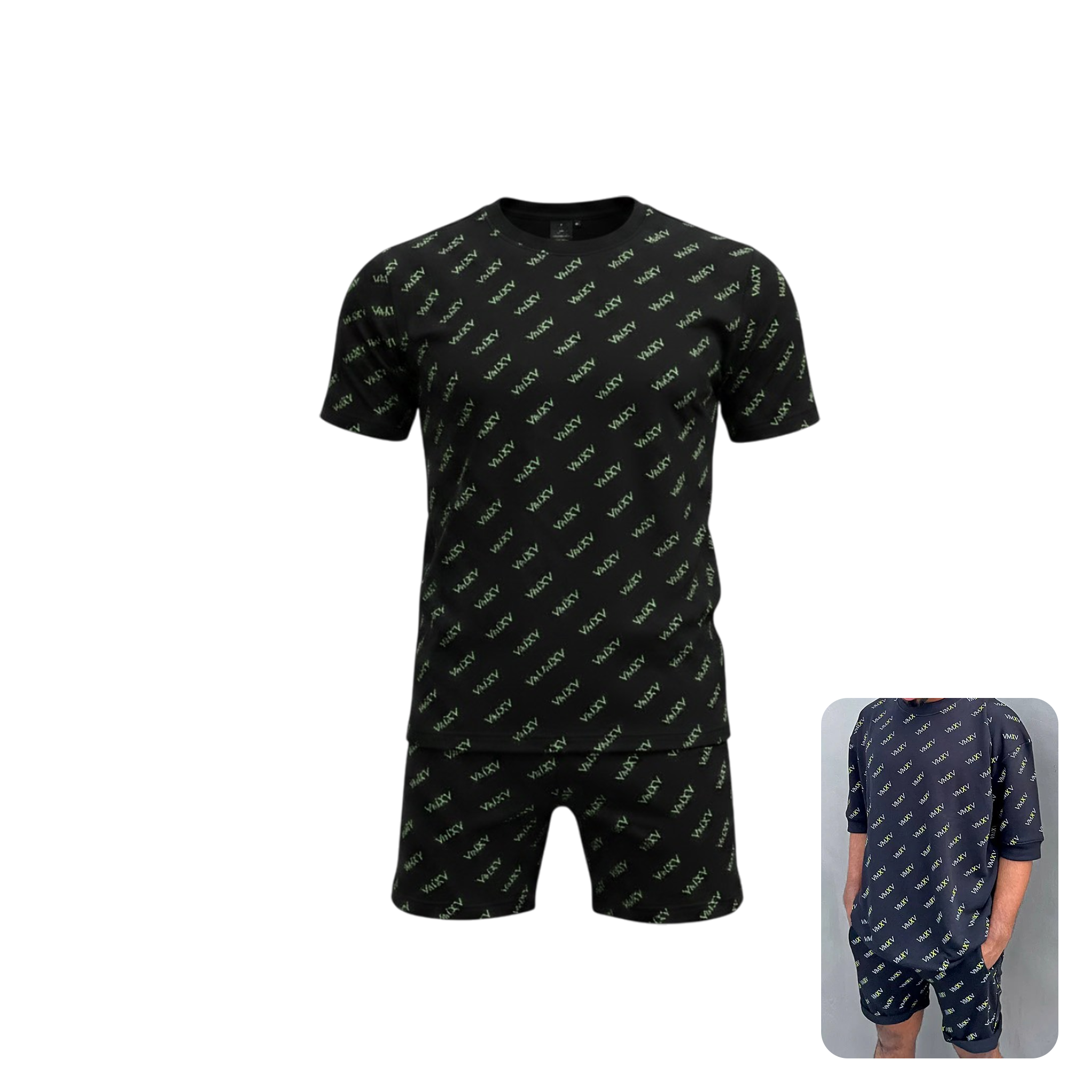 VMXV Noir Monogram Lounge Set