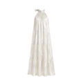 Verse Ivory Shimmer Floral Halter Maxi Dress