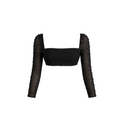 Oh Polly La Desirade Embellished Cowl Neck Crop Top