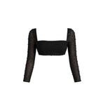 Oh Polly La Desirade Embellished Cowl Neck Crop Top