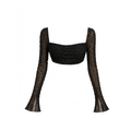 Oh Polly La Desirade Embellished Cowl Neck Crop Top