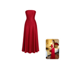 Select Staples Red Flare Tube Dress - Flow Dress