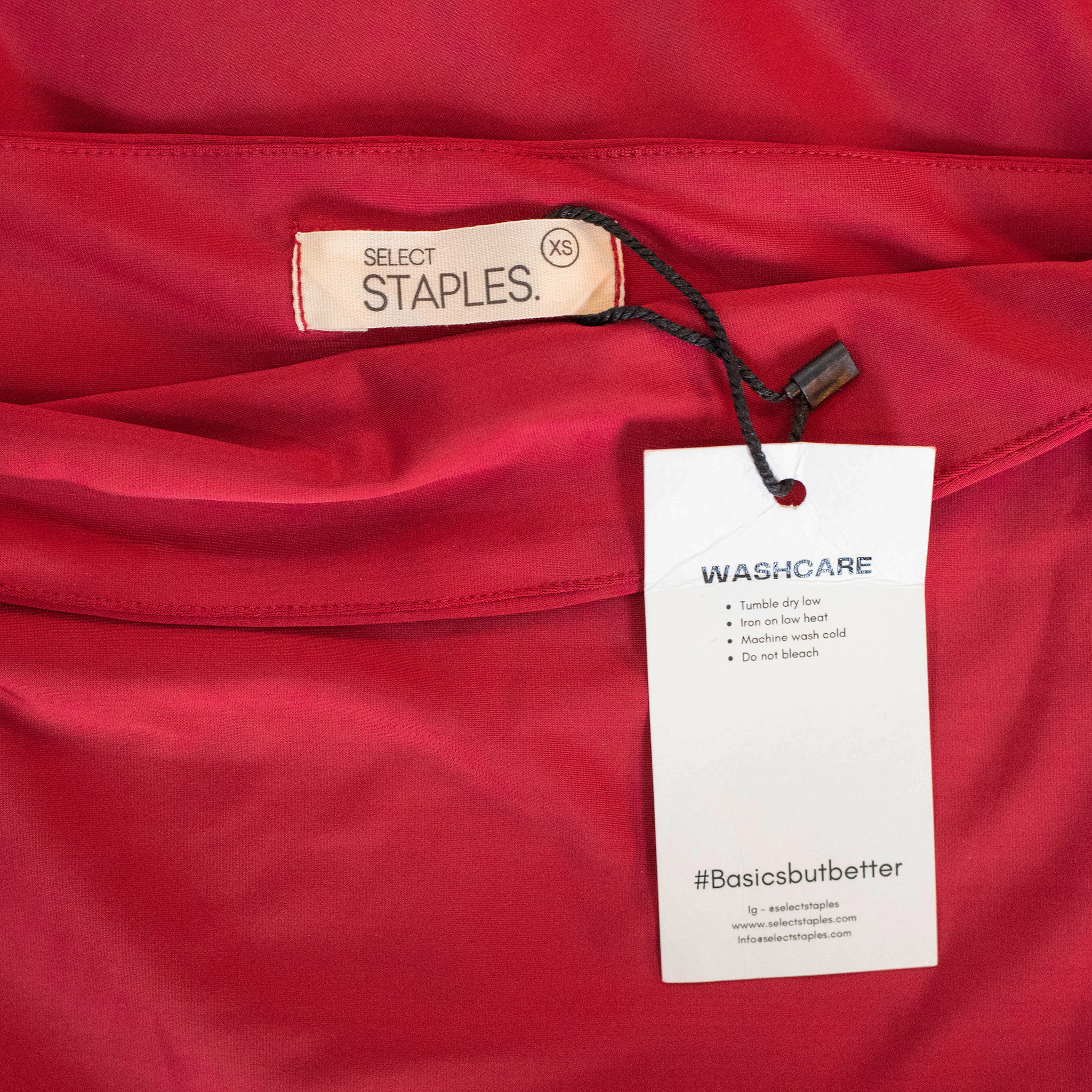 Select Staples Red Flare Tube Dress - Flow Dress