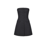 Zara Pinstripe Strapless Mini Dress