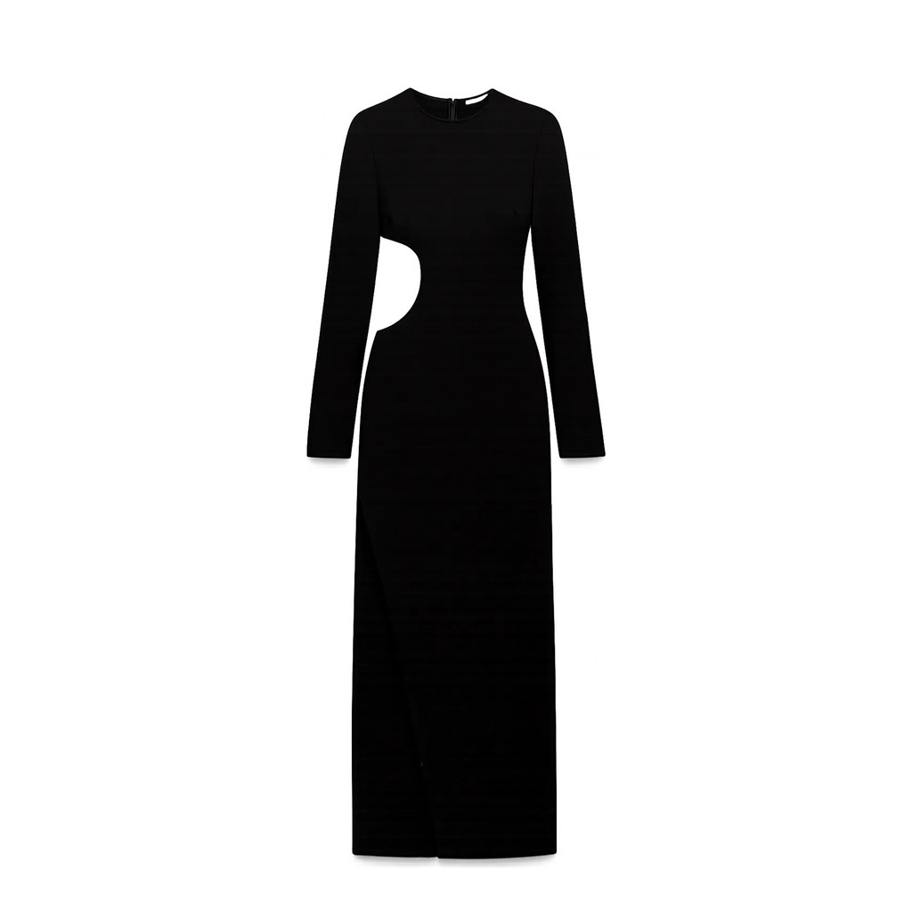 Zara Black Cut-out Maxi Dress
