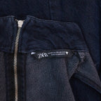 Zara Blue Denim Slit Dress