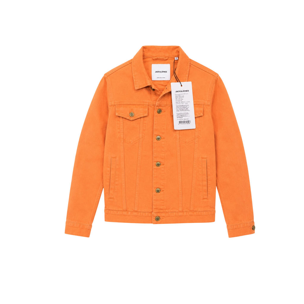 Jack & Jones Orange Denim Jacket