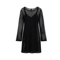 H&M Black Crochet Mini Dress