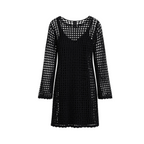 H&M Black Crochet Mini Dress