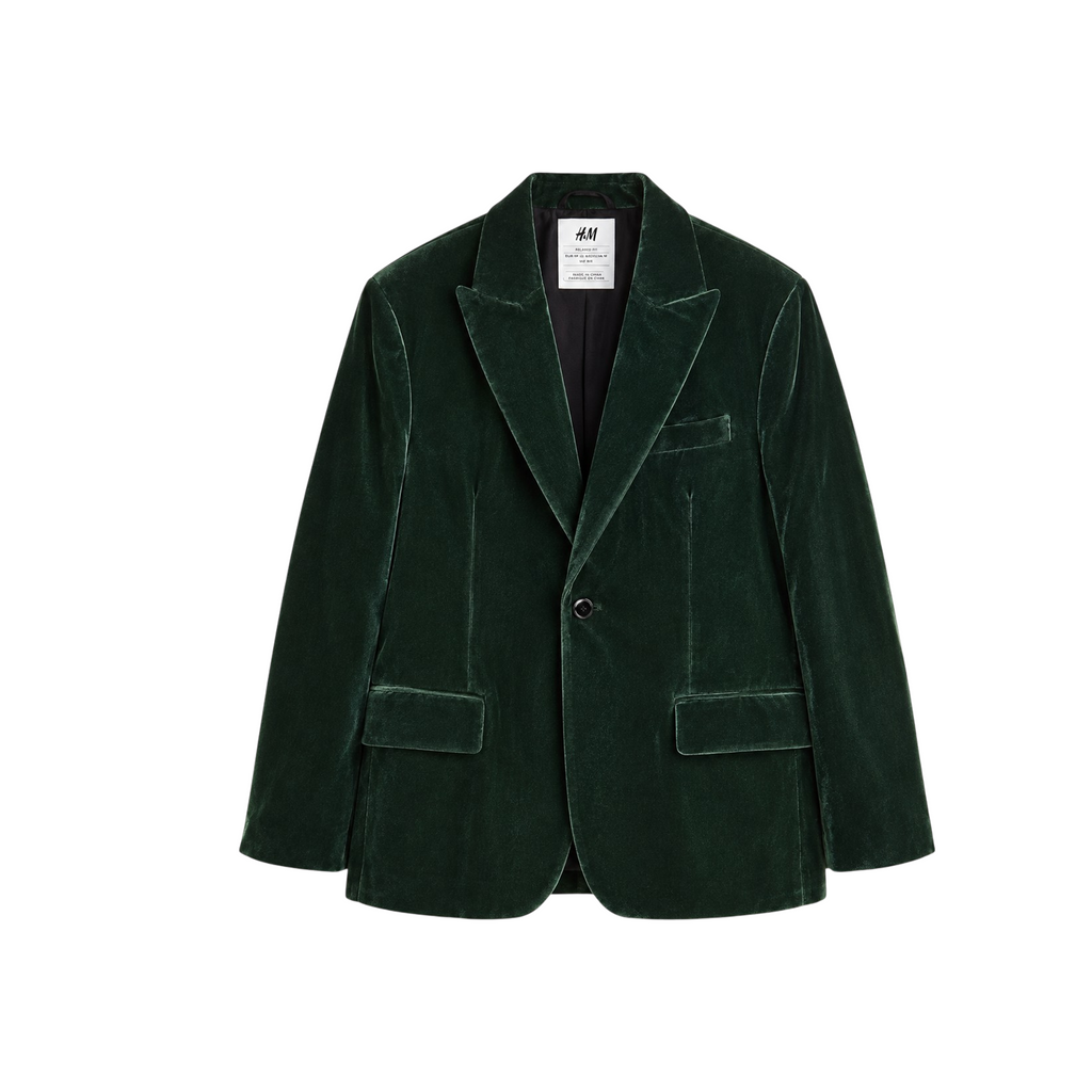 H&M Green Velvet Blazer Metaverse Design Story
