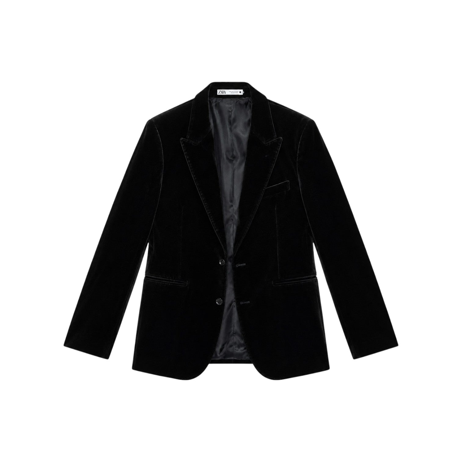 Zara Black Velvet Blazer