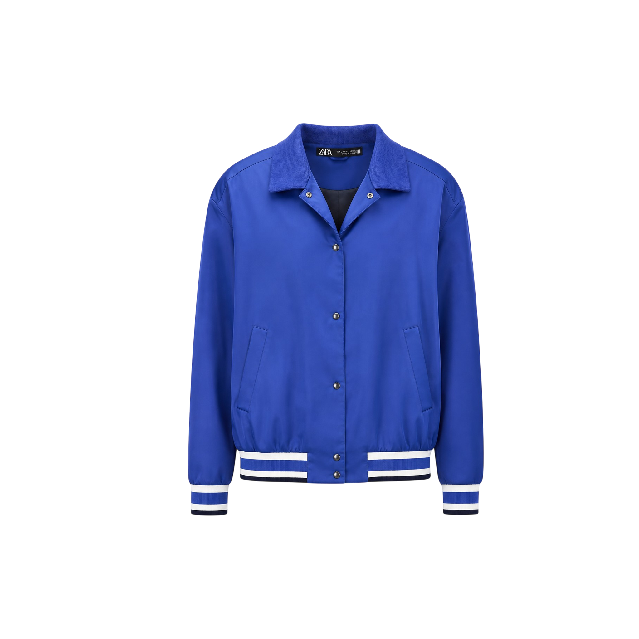 Zara Blue Bomber Jacket