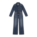Zara Denim Wide Leg Jumpsuit
